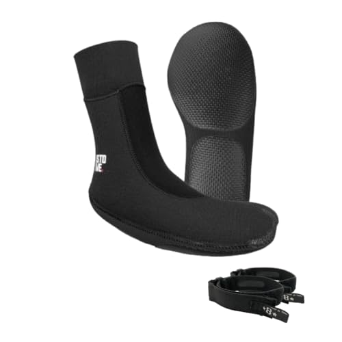 Surf8 S84F1ST2-1 Stove Light Socks, Brushed Round Hand and Ankle Band Set, 0.2 inches (4 mm), (Amazon Exclusive)