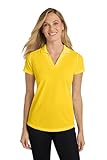 Port Authority Ladies Dry Zone Grid Polo, Yellow, Large
