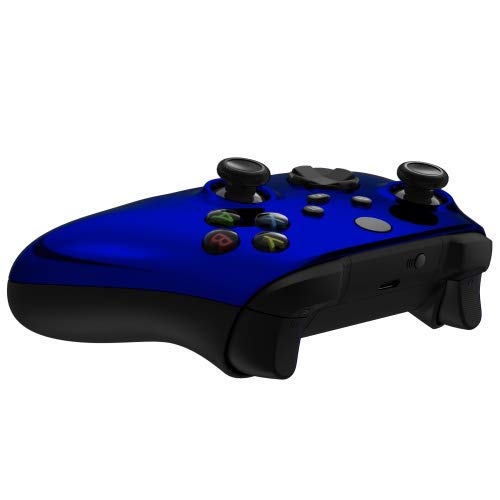 Image of MODDEDZONE Custom Wireless UNMODDED Controller for Xbox One S /X and PC - Exclusive and Unique Designs - The Perfect Gaming Gift for Enthusiasts Chrome Blue