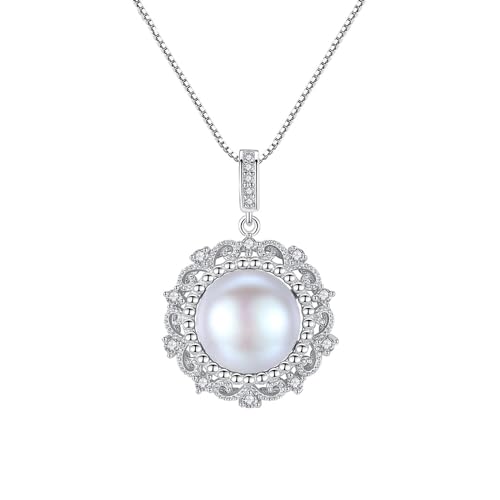 Collier perle femmes le cadeau idéal en argent et zircone cubique