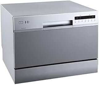 EdgeStar DWP62SV 6 Place Setting Energy Star Rated Portable Countertop Dishwasher - Silver
