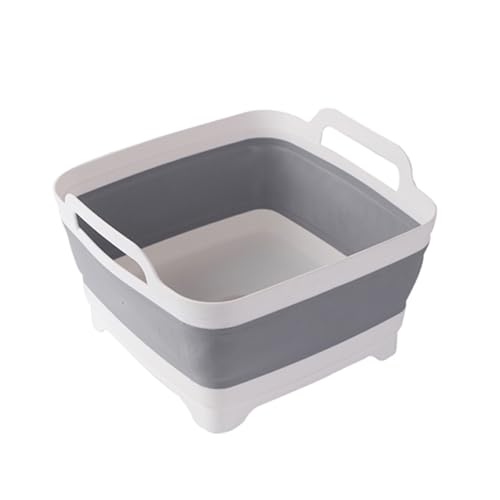 JINGYAN Bassine Retractable Kitchen Fruit Vegetable Washing Basin Folding Sink Drain Basket Travel Outdoor Camp Portable Basins