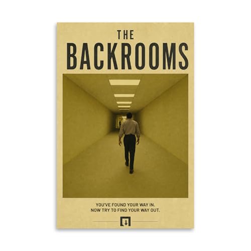 Walking The Backrooms Creepy Liminal Space Unframed Photo Poster (24"x36")