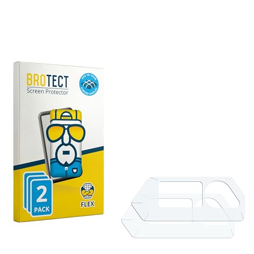 BROTECT 2 Stück Full-Cover Schutzfolie für Flipper Zero (Gehäuse) Full-Screen Bildschirmschutz-Folie [3D Curved, Anti-Fingerprint, Kristall-Klar]