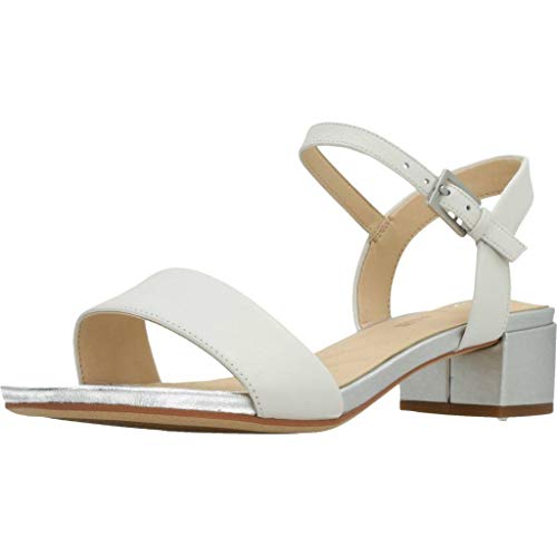 Clarks Orabella Sandali Iris in Pelle Bianco Combi...
