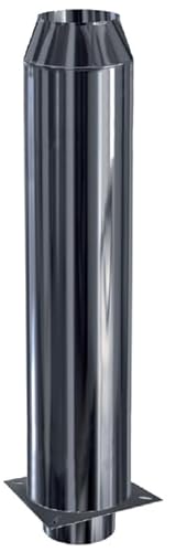 Einteilige doppelwandige Schornsteinverlängerung DW 150 - Höhe 1,0 Meter