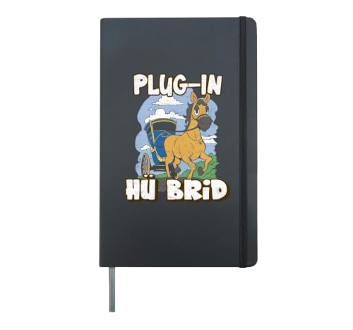 E-CARS PLUG IN HU BRID E-cars Hardcover Journal, Black