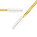 300 Pack Mascara Wands Disposable Eye Lash Eyebrow Brush Applicators for Eyelash Extensions Makeup Brush Tool Kits, Gold/White