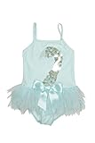 Kate Mack Girls' Little Swan Lake Act 2 Skirted 1 Piece, Aqua, 5