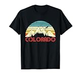 Distressed Colorado Flag Rocky Mountains T-Shirt