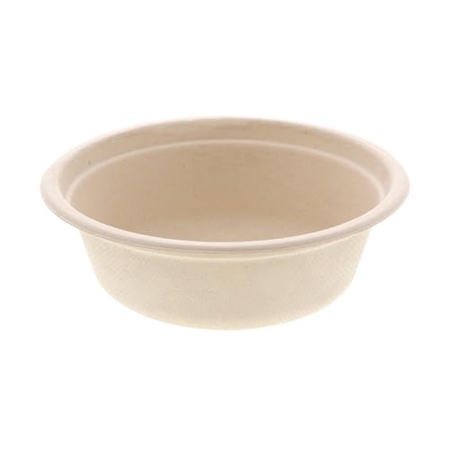 シモジマ ヘイコー 使い捨て 紙皿 バガスどんぶり 業務用 徳用プレート クラフト 600ml 50枚 004466176
