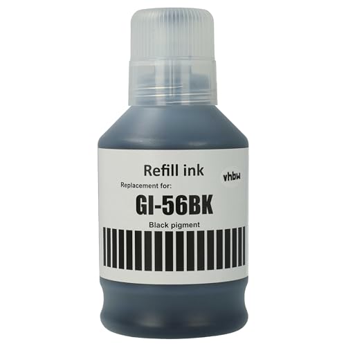 vhbw Encre Compatible avec Canon MAXIFY GX 3050, GX 3040, GX 5050, GX 4040, GX 4050 imprimante - Encre Rechargeable Noir, pigmentée, 170ml
