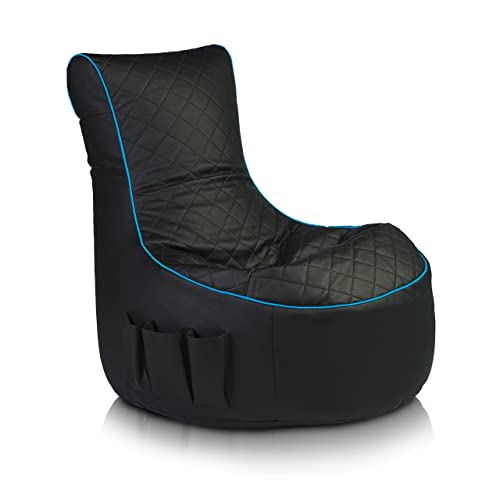 Bean Bag Bazaar Dalton - Pouf Sacco Per Bambini Rosso - Sedia Gaming Impermeabile Con Riempimento - Per Interni/Esterni