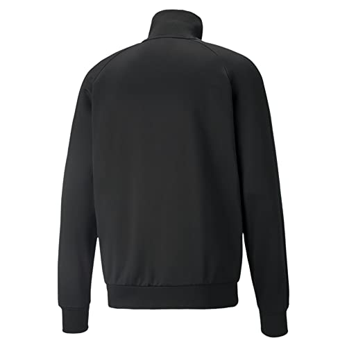 Image of PUMA Men's Iconic T7 Track Jacket, Black /Green Gables, 4X-Large