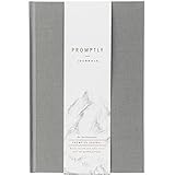 Promptly Journals, My Autobiography: From Birth to Golden Years (Grey, Linen) | Prompted Autobiography Journal | Life Story Journal | Journal for Preserving History
