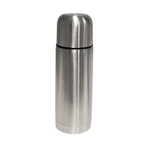 FINLANDEK Bouteille isotherme - Gourde thermos - Noir - Matieres inox et acier inoxydable - 0.5L Cover