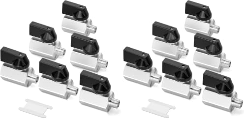 Image of GASHER 6PCS 1 /2 Inch Mini Brass Ball Valve Shut Off Switch, 1 /2 Inch Male x Female NPT Thread Pipe Fitting (Pack of 2)