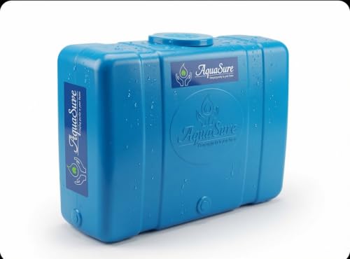 Image of AquaSave RO Reject /Waste 17 liters Blue tank with drip irrigation kit Wall mountable