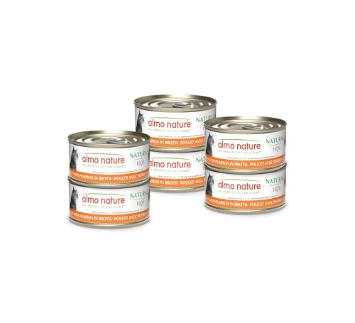 almo nature HQS Natural Wet Cat Food Chicken with Pumpkin,