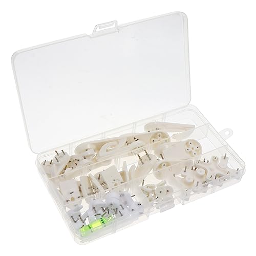 Image of jojofuny Visible Wall Hooks for Art Display Frame Hanger Kit Picture Hanging Hardware for Drywall