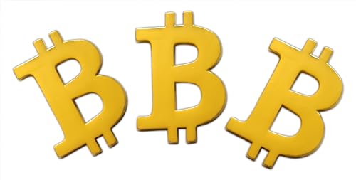 Novel Merk Bitcoin, U.S. Dollar, & Other – Currency Lapel Pin, Hat Pin & Tie Tack Set - with Clutch Back