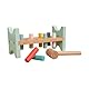 Owl & Fox Holz-Hammerbank – Schlagbank mit Hammer & Stiften – Montessori-Spielzeug zur frühkindlichen Entwicklung – Für Jungen & Mädchen ab 12 Monaten