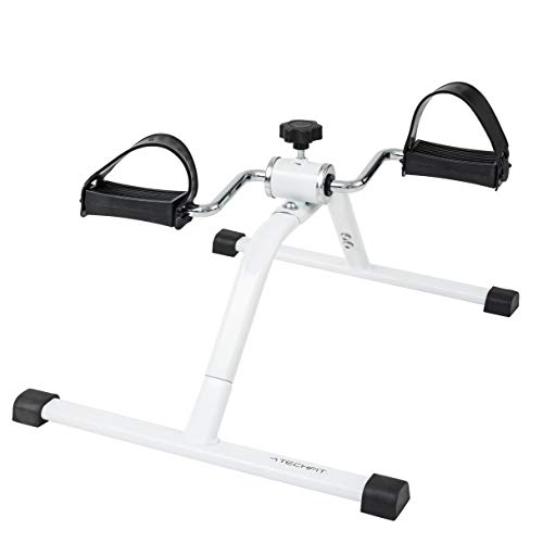 TechFit PED1 Pedale Allenatore, Mini Cyclette per Uso Domestico e in Ufficio, Macchina Facile da Allenamento per Braccia e Gambe, Adatta per Il Recupero Leggero