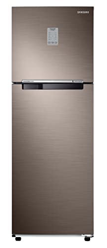 Image of Samsung 256L 2 Star Inverter Frost-Free Convertible 3 In 1 Double Door Refrigerator Appliance (RT30C3732DX /NL,Luxe Brown)