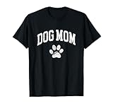 Dog Mom - Vintage Distressed Design - Funny Dog Paw T-Shirt Small