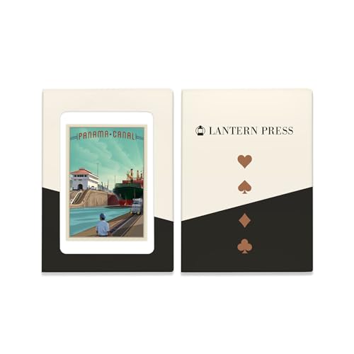 Baraja de cartas de poker Panama Canal 52 naipes miniatura 4