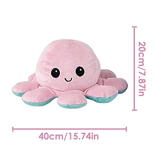 MIKOO Oktopus Plüsch Wenden,Octopus Plüschtier XXL,40CM Wende Oktopus,Stimmungs Oktopus Kuscheltier,XXL Oktopus… – Bild 3