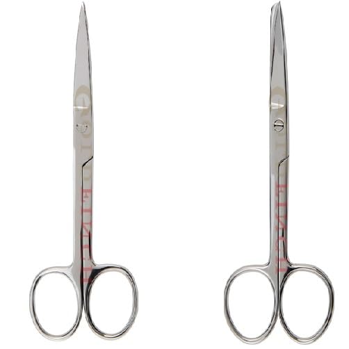 GOLDFINCH Surgical Scissor Pack of 2 Pcs Dressing Scissor Sharp Sharp | Sharp Blunt 6 inch (B09W2W16TG) Amazon Price History, Amazon Price Tracker