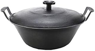 XJJZS Fonte Pots, woks, Soupe Pots, Uncoated Cocottes, casseroles, Batterie de Cuisine, Poêle à gaz (Size : 36cm)