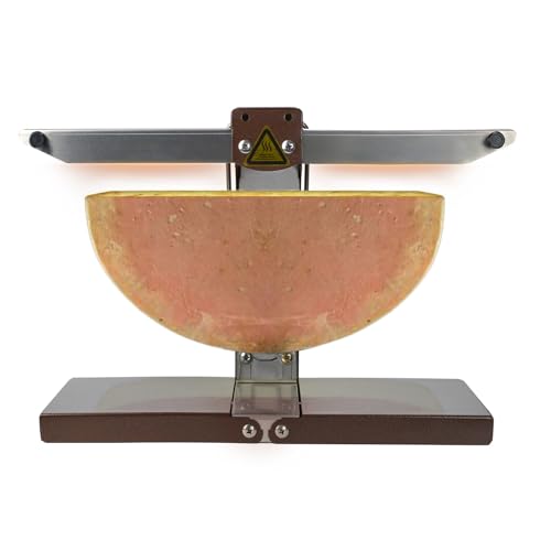 KUSOLE Fundidor de Queso Comercial, Parrilla eléctrica para raclette, Ajustable de 0 a 90 Grados, para restaurantes y Fiestas