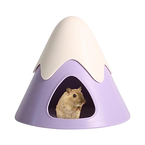 Esconderijo do Hamster,Chinchilla Snowy Mountain Shape Mini Hut | Gaiola para pequenos animais em fo