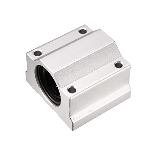 uxcell SCS25UU Linear Ball Bearing Slide Block Units, 25mm Bore Diameter
