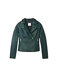 Reverskragen Sandwich Damen Bikerjacke aus veganem Leder