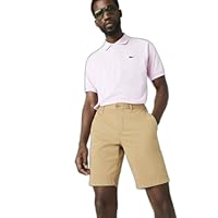 Lacoste Men's Essential Slim Bermuda Short, Brown, 38 Regular