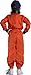 Dress Up America Kids NASA Astronaut Costume – Orange Space Suit with Cap – Realistic Halloween & Dress-Up Outfit