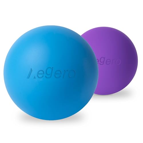 Image of Massage Lacrosse Balls for Myofascial Release (2Pack, Blue and Purple)