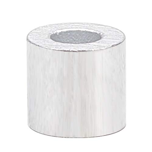 Juvielich Aluminum Crimping Loop Sleeve Cable Ferrule Round Crimping Loop Sleeve for Wire Rope and Cable 30pcs 0.23