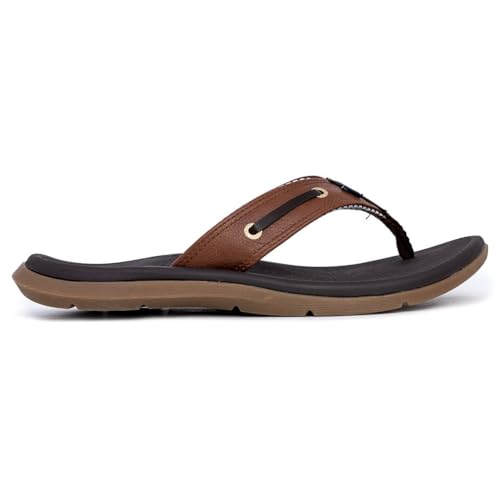 Image of Nautica Men's Flip Flop Shower Sandals Slides - Comfortable Waterproof Beach Footwear Slip-On Thong (Medium /Wide Width)
