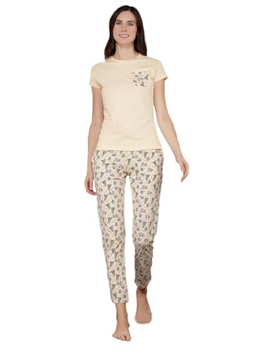 Image of Dollar Missy Women's Combed Cotton T-Shirt Pyjama Night Suit