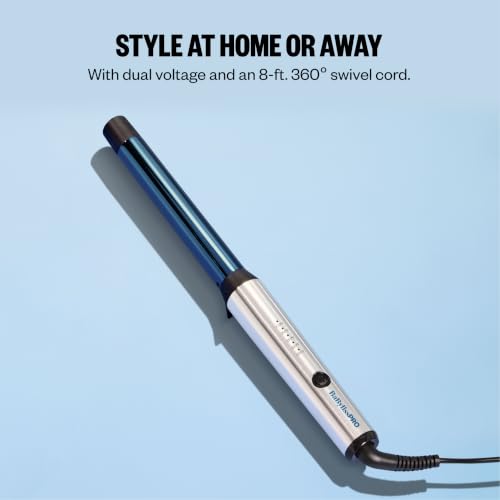 Image of BabylissPRO Nano Titanium Professional Curling Wand For All Hair Types, Reaches 430 Degrees For Long Lasting Curls