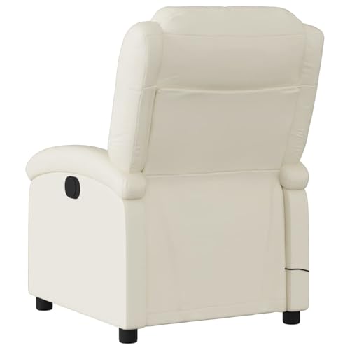 Gecheer Massagesessel mit Relaxfunktion, Kunstleder, Creme, Sessel Wohnzimmer Fernsehsessel Liegesessel für Entspannung Homeoffice Leseecke3205448 – Bild 5