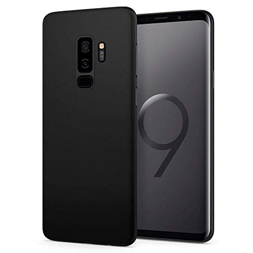Image of Mobile Back Cover Case for Samsung Galaxy S9 Plus (Silicone Case|CameraProtection|Black SC1510)