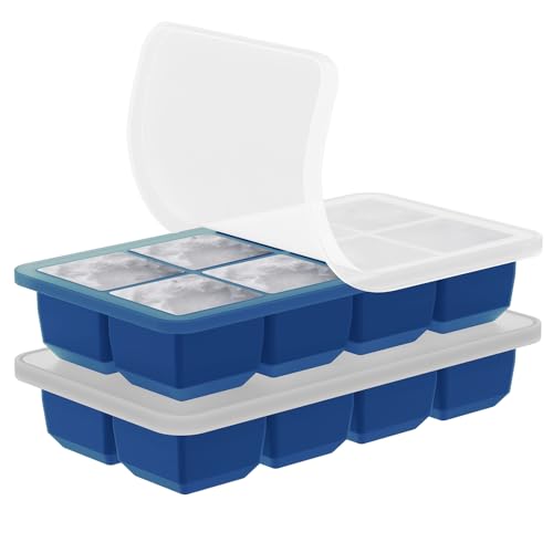 2 Pack Moldes de Silicona para Cubos de Hielo 2 Pulgadas miniatura 1