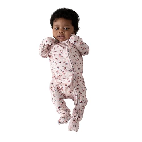 Image of Posh Peanut Convertible Baby Sleepers - Girls Footless Baby Pajamas with 2 Way Zipper for Easy Diaper Changes