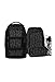 Satch Pack Set Set 4 teilig ab 5. Klasse ergonomisch 30L Stauraum mit Schlamperbox Trinkflasche Sportbeutel Blurry Faces - Schwarz