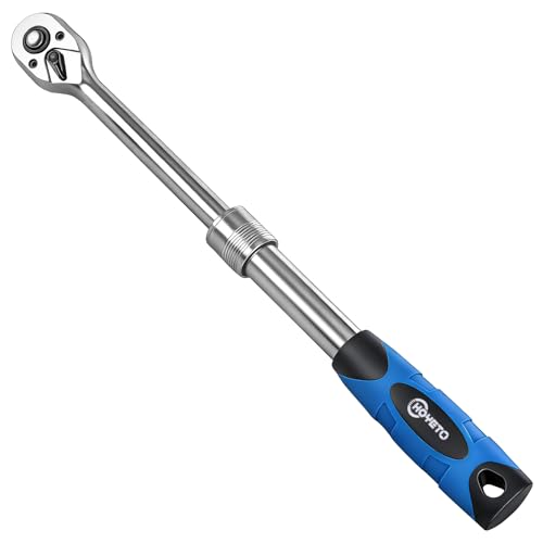3/8 Extendable Ratchet Wrench 72-Tooth Quick-Release for Auto Repair
